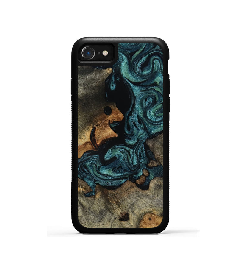 iPhone SE Wood Phone Case - Emmit (Green, 818547)