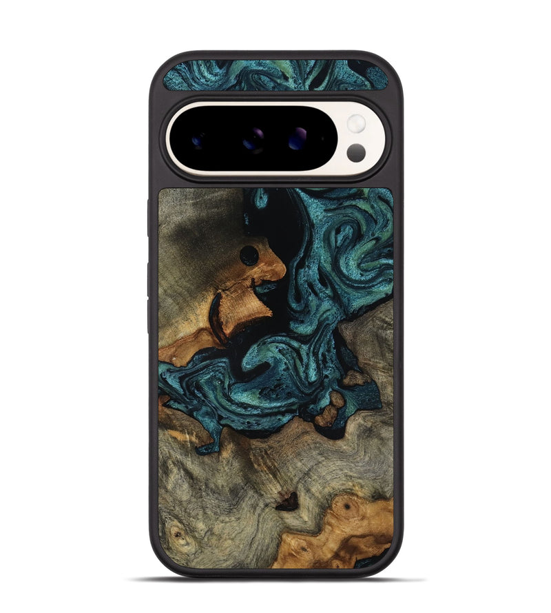 Pixel 9 Wood Phone Case - Emmit (Green, 818547)