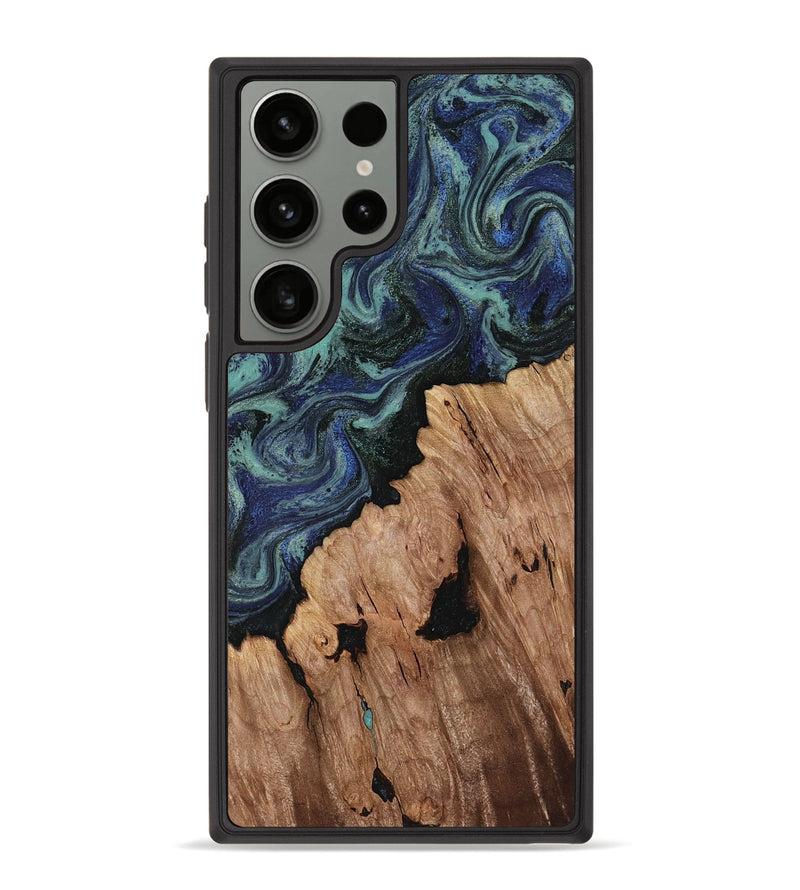 Galaxy S23 Ultra Wood Phone Case - Hadley (Blue, 818548)