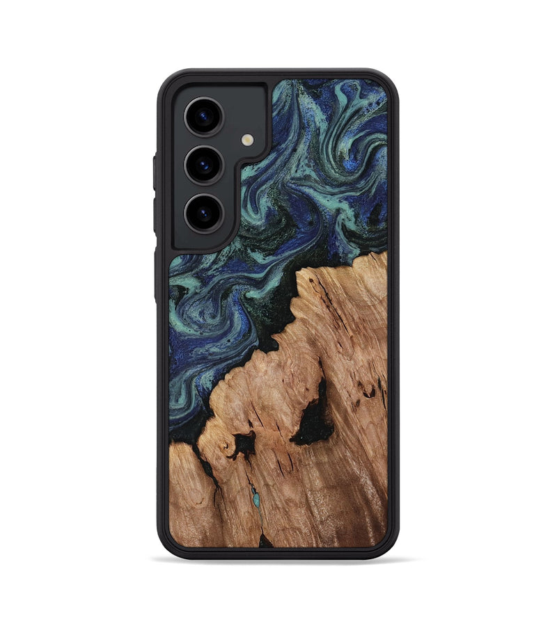 Galaxy S24 Wood Phone Case - Hadley (Blue, 818548)