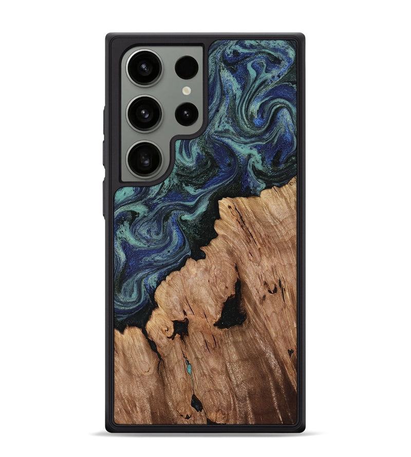 Galaxy S24 Ultra Wood Phone Case - Hadley (Blue, 818548)