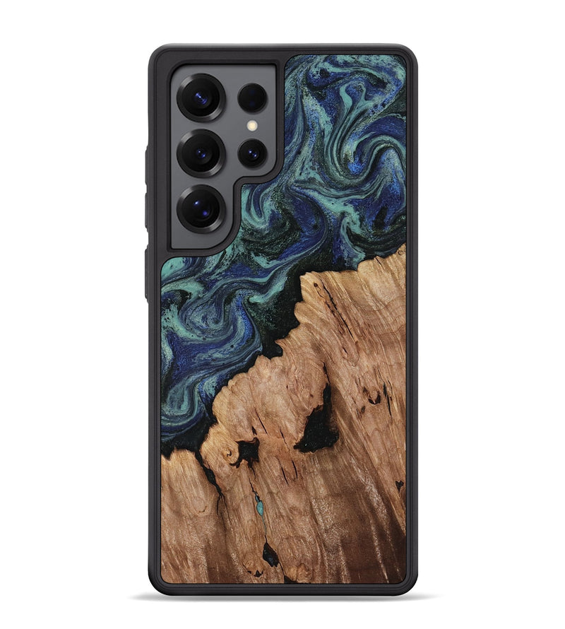 Galaxy S25 Ultra Wood Phone Case - Hadley (Blue, 818548)