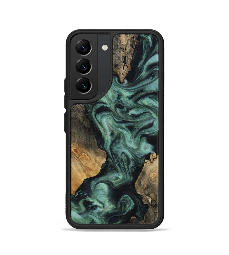 Galaxy S22 Wood Phone Case - Hailey (Green, 818549)
