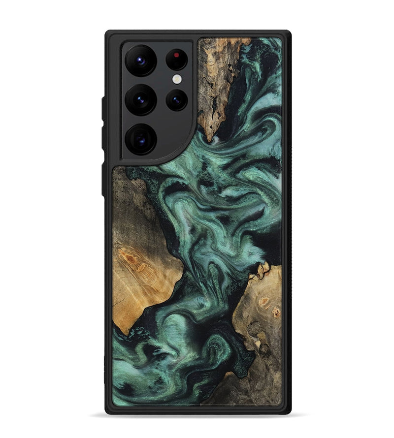 Galaxy S22 Ultra Wood Phone Case - Hailey (Green, 818549)