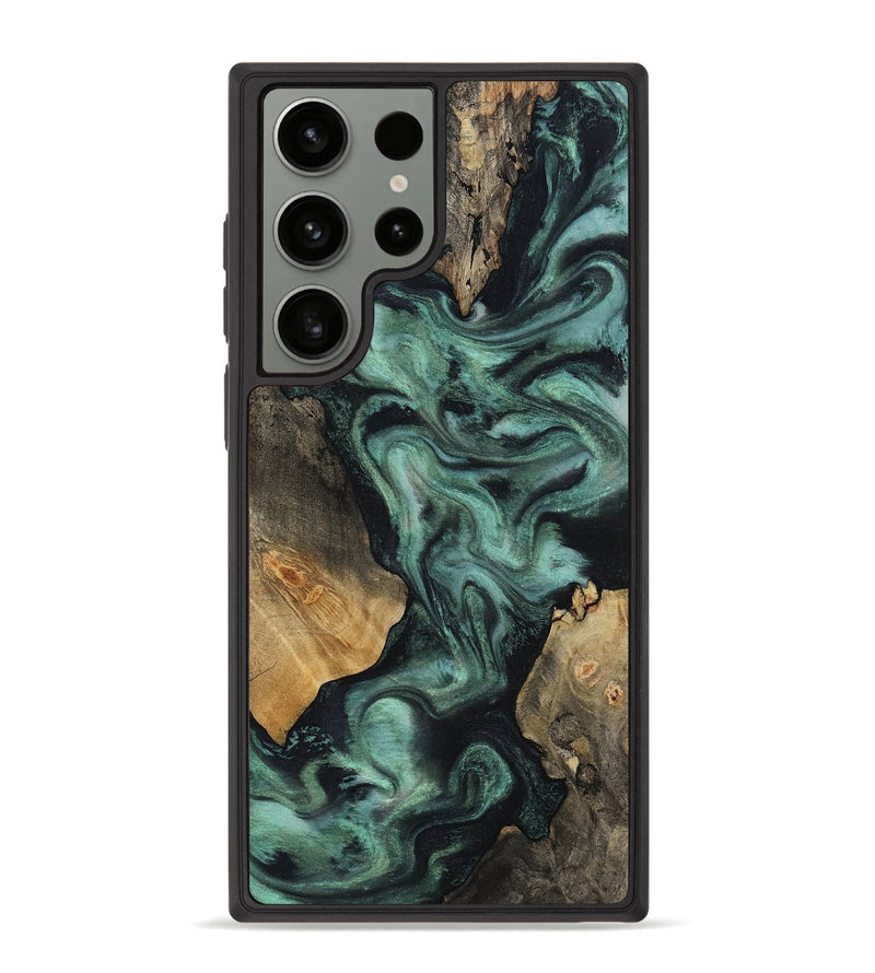 Galaxy S23 Ultra Wood Phone Case - Hailey (Green, 818549)