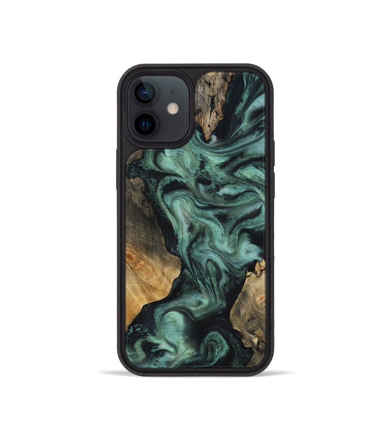 iPhone 12 mini Wood Phone Case - Hailey (Green, 818549)