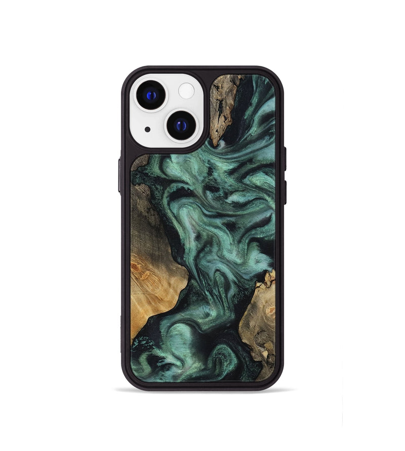 iPhone 13 mini Wood Phone Case - Hailey (Green, 818549)