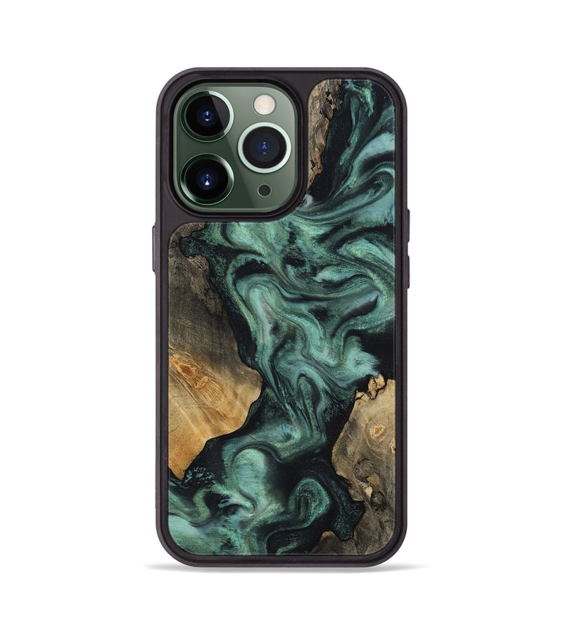 iPhone 13 Pro Wood Phone Case - Hailey (Green, 818549)