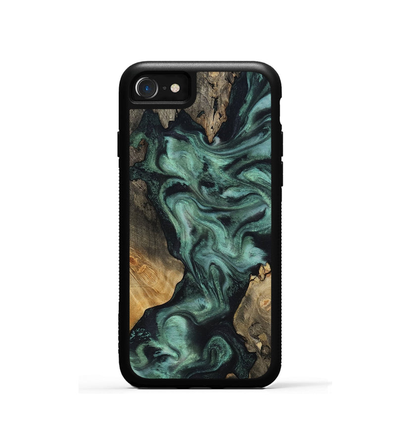 iPhone SE Wood Phone Case - Hailey (Green, 818549)