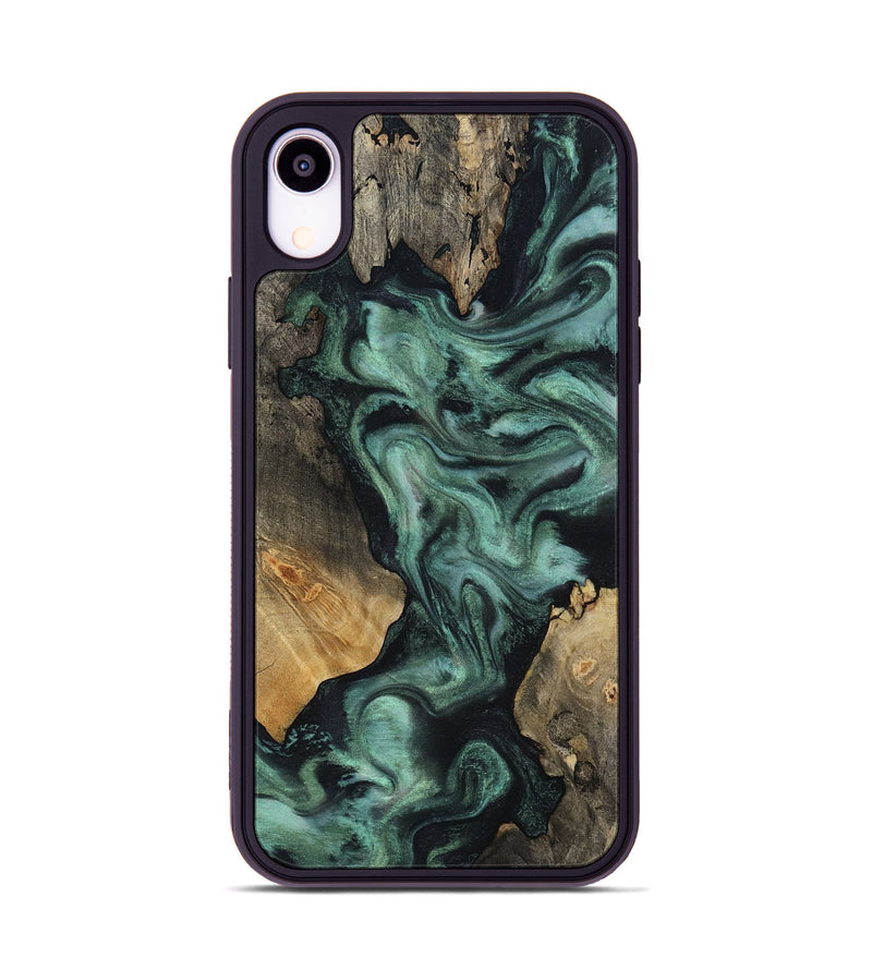 iPhone Xr Wood Phone Case - Hailey (Green, 818549)