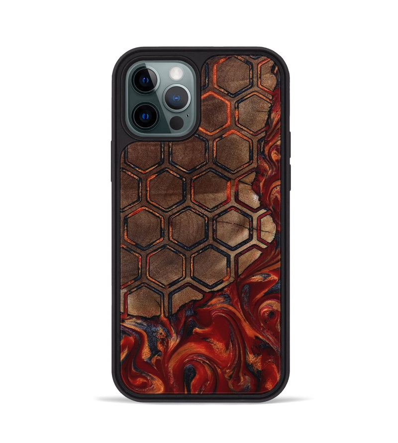 iPhone 12 Pro Wood Phone Case - Edwin (Pattern, 818561)