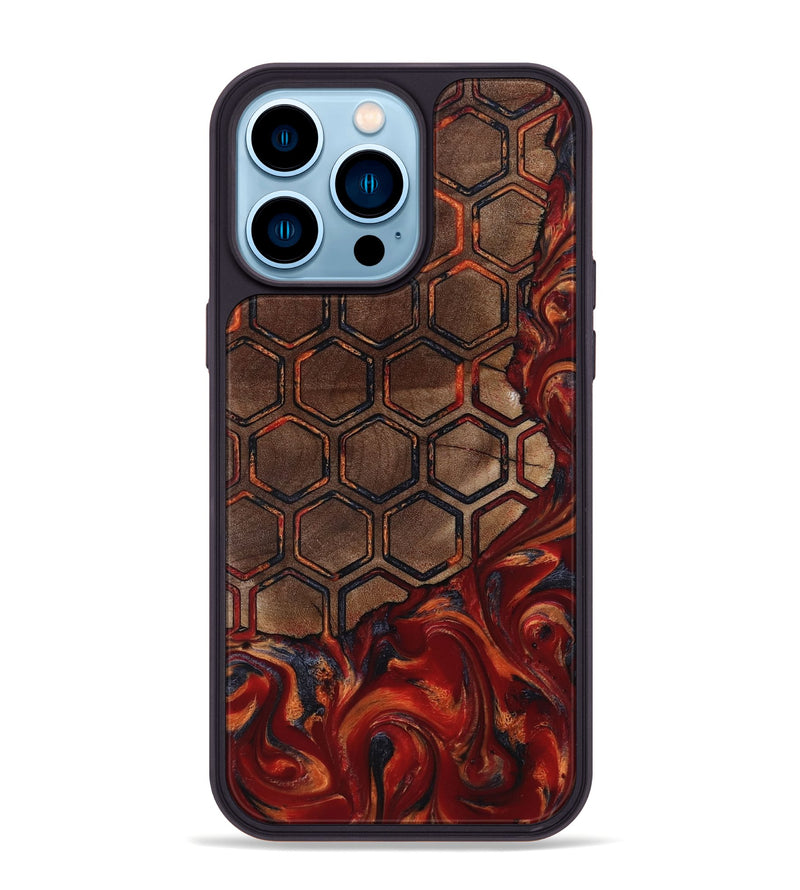 iPhone 14 Pro Max Wood Phone Case - Edwin (Pattern, 818561)