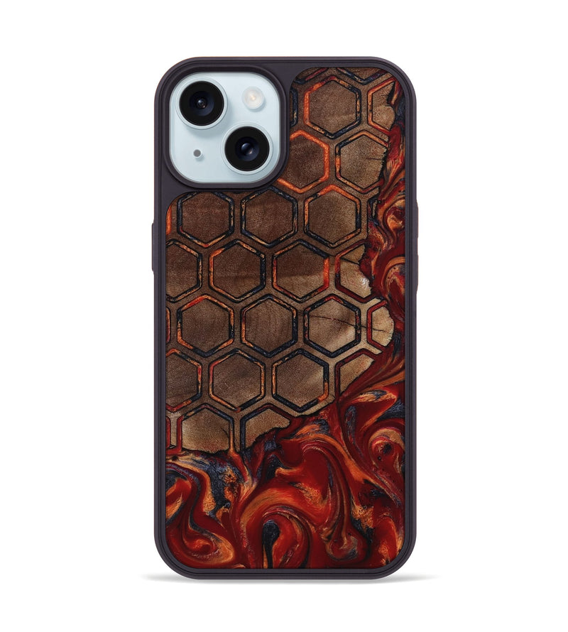 iPhone 15 Wood Phone Case - Edwin (Pattern, 818561)
