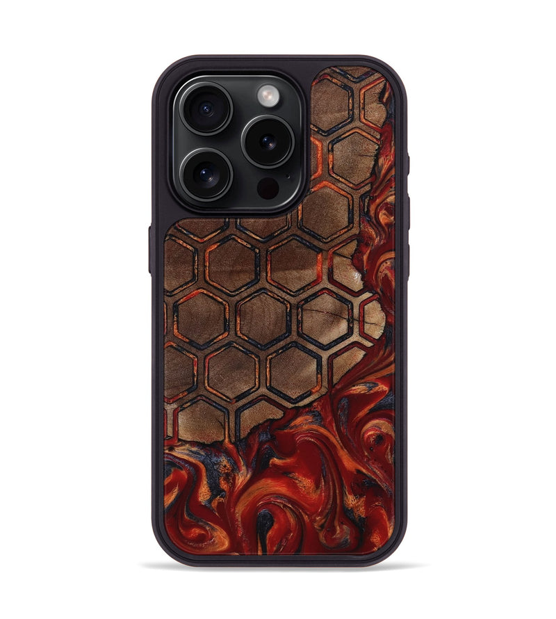 iPhone 15 Pro Wood Phone Case - Edwin (Pattern, 818561)