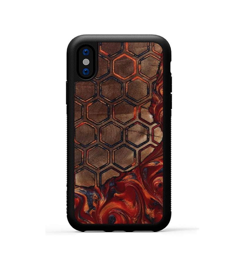 iPhone Xs Wood Phone Case - Edwin (Pattern, 818561)