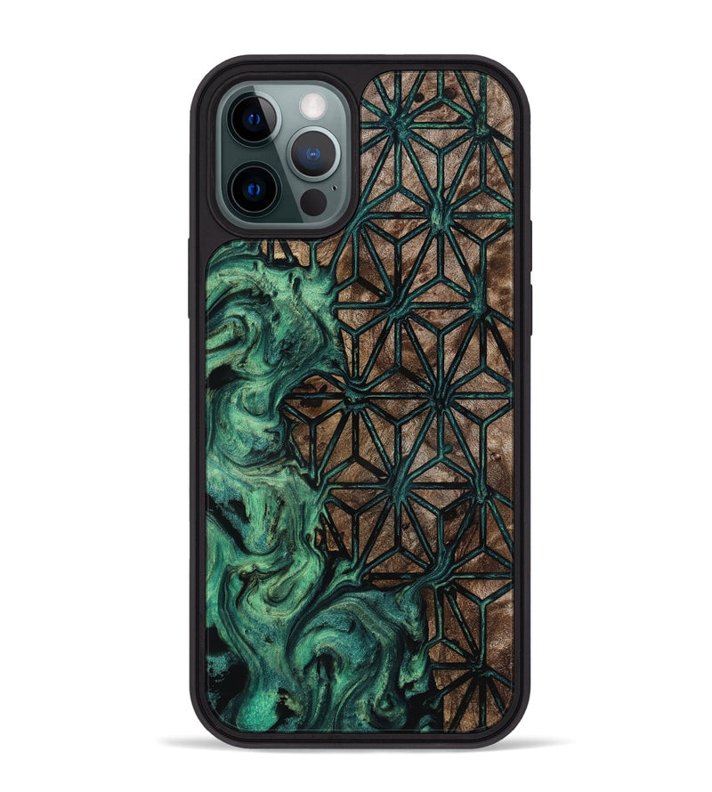 iPhone 12 Pro Max Wood Phone Case - Zaire (Pattern, 818563)