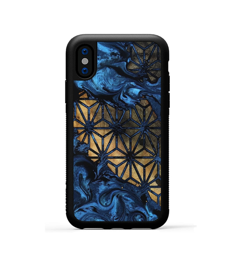 iPhone Xs Wood Phone Case - Al (Pattern, 818566)