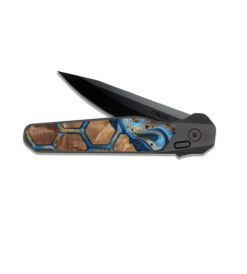 EDC Dark Slate Wood Pocket Knife - Boden (Pattern, 818567)