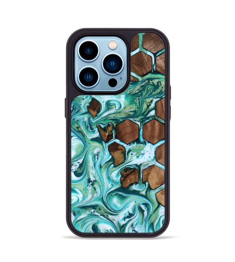 iPhone 14 Pro Wood Phone Case - Nala (Pattern, 818568)