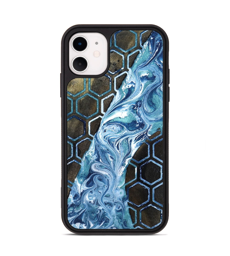 iPhone 11 Wood Phone Case - Pink (Pattern, 818569)