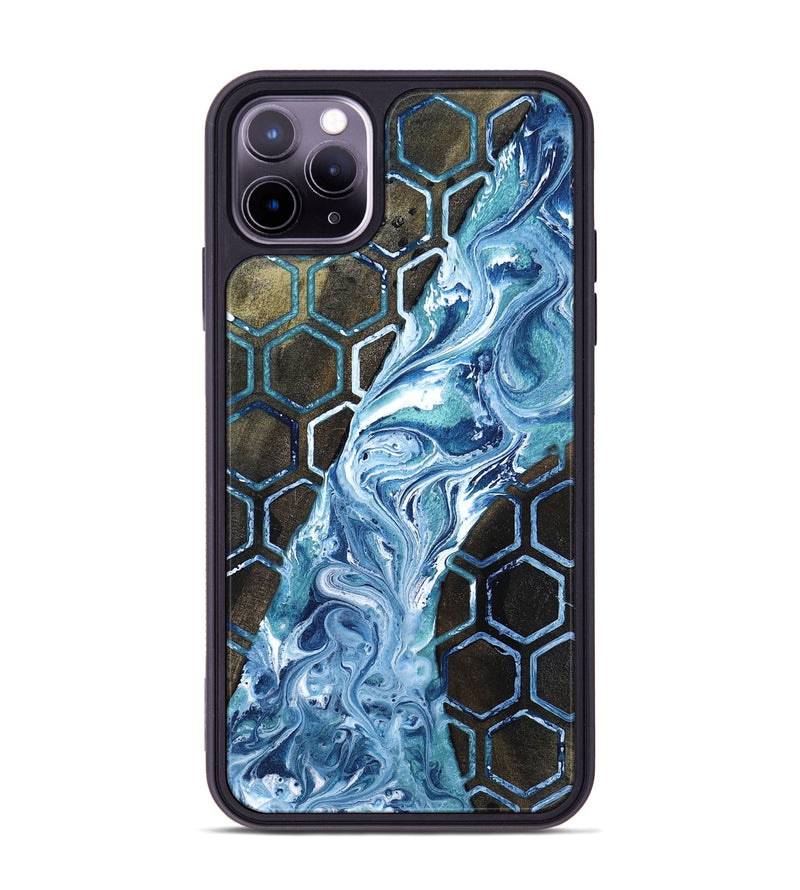 iPhone 11 Pro Max Wood Phone Case - Pink (Pattern, 818569)