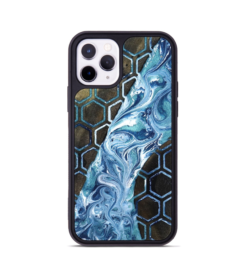 iPhone 11 Pro Wood Phone Case - Pink (Pattern, 818569)