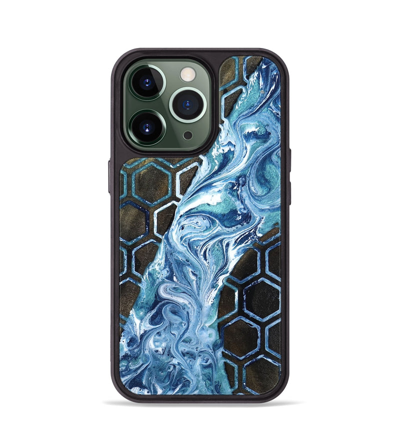 iPhone 13 Pro Wood Phone Case - Pink (Pattern, 818569)