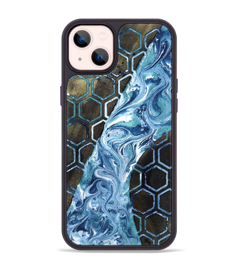 iPhone 14 Plus Wood Phone Case - Pink (Pattern, 818569)