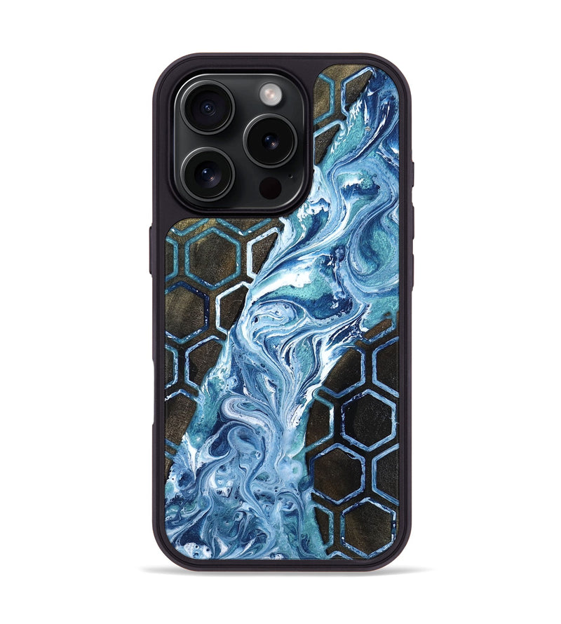 iPhone 16 Pro Wood Phone Case - Pink (Pattern, 818569)