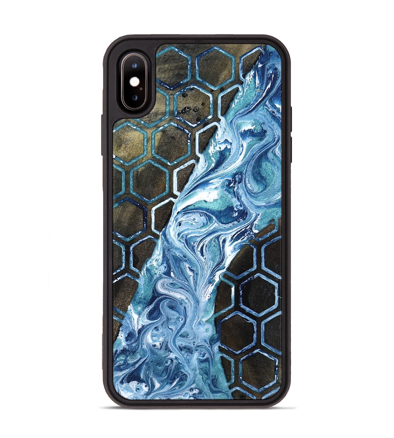 iPhone Xs Max Wood Phone Case - Pink (Pattern, 818569)