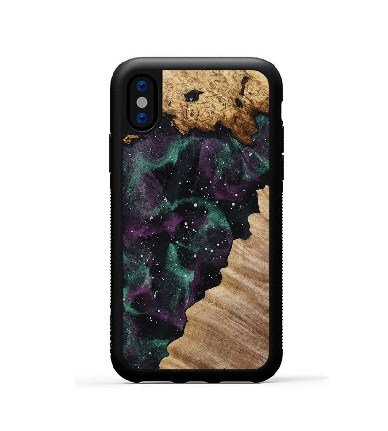 iPhone Xs Wood Phone Case - Kya (Cosmos, 818570)