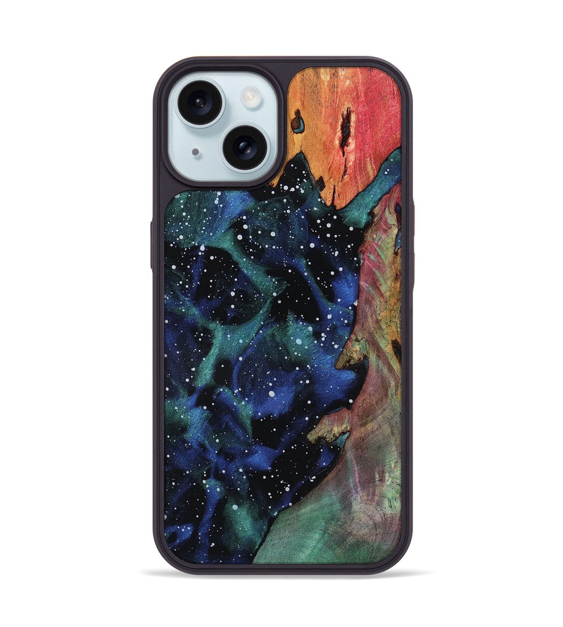 iPhone 15 Wood Phone Case - Saniya (Cosmos, 818579)