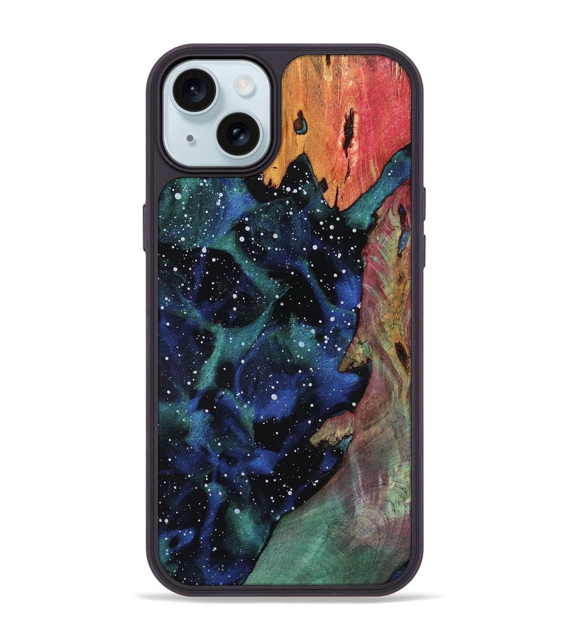 iPhone 15 Plus Wood Phone Case - Saniya (Cosmos, 818579)