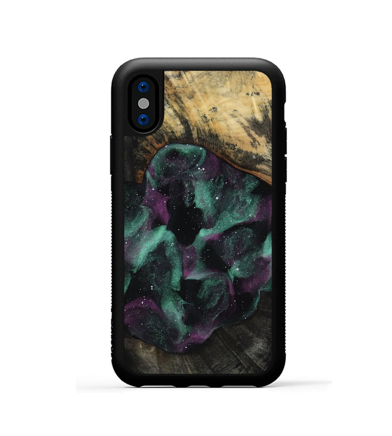 iPhone Xs Wood Phone Case - Cary (Cosmos, 818582)