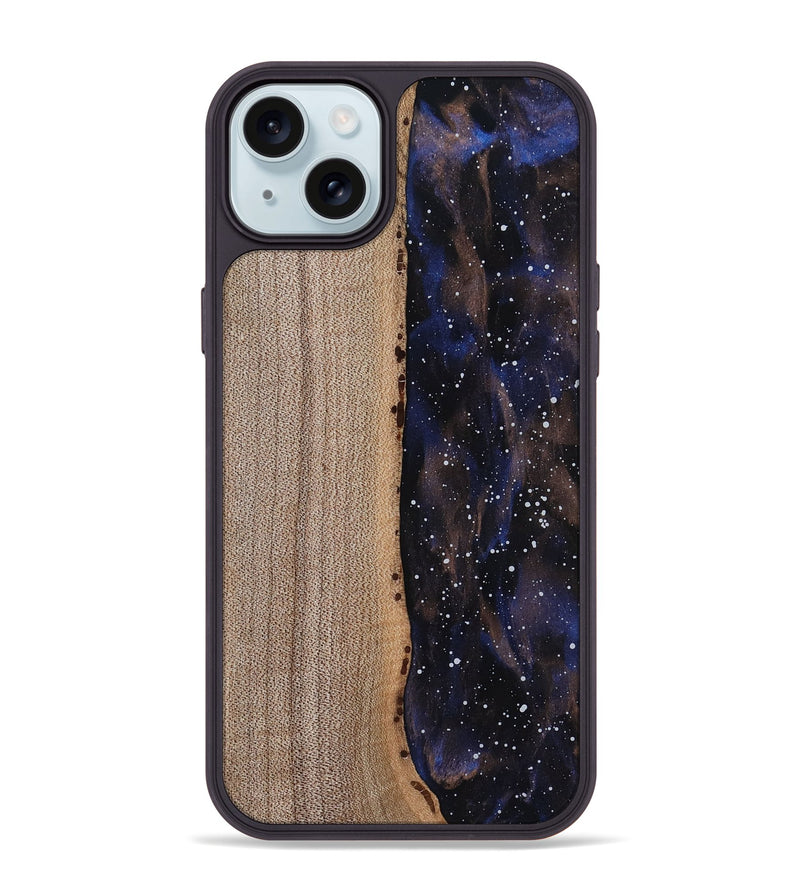 iPhone 15 Plus Wood Phone Case - Sherrie (Cosmos, 818585)