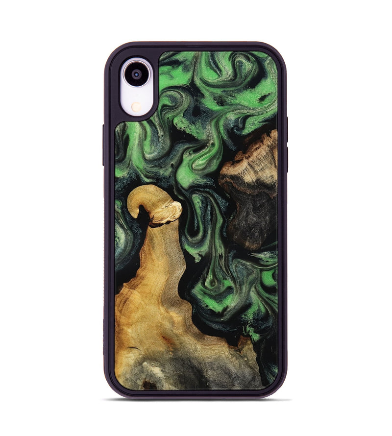 iPhone Xr Wood Phone Case - Woodrow (Green, 818592)