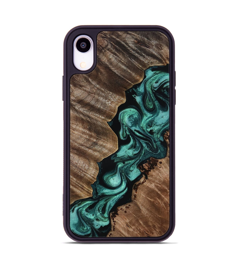 iPhone Xr Wood Phone Case - Kay (Green, 818593)
