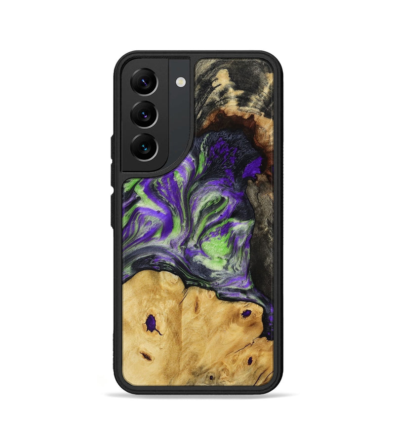 Galaxy S22 Wood Phone Case - Reba (Purple, 818595)