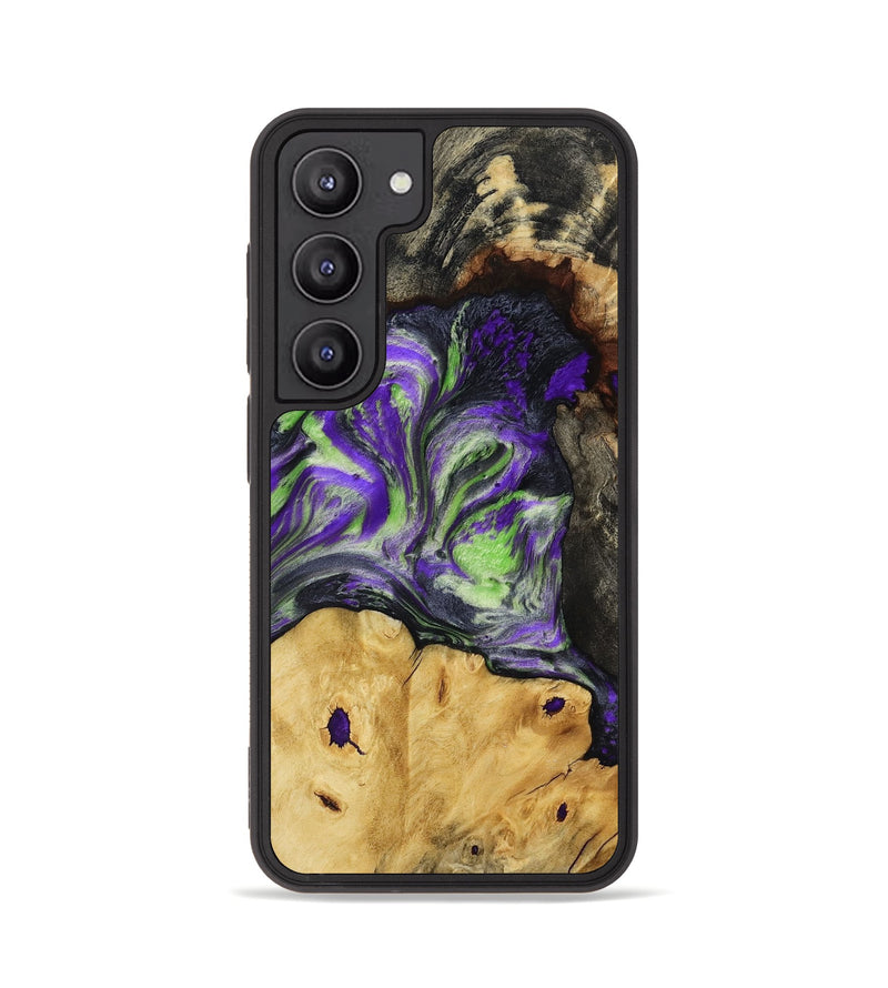 Galaxy S23 Wood Phone Case - Reba (Purple, 818595)
