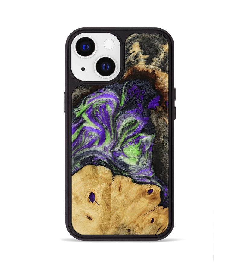 iPhone 13 Wood Phone Case - Reba (Purple, 818595)