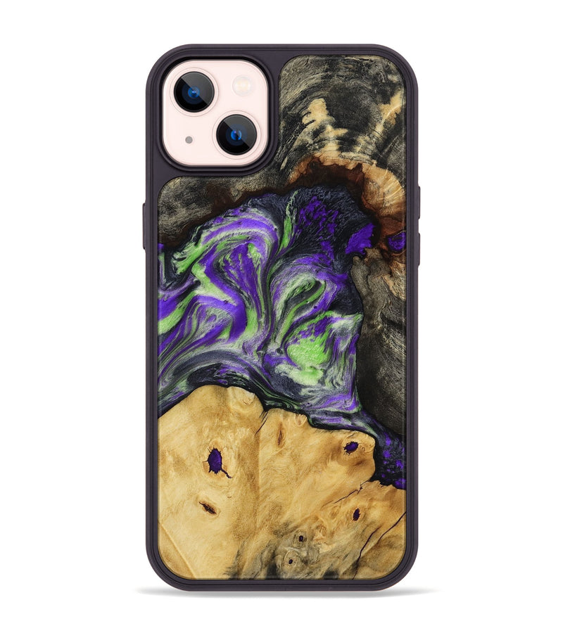 iPhone 14 Plus Wood Phone Case - Reba (Purple, 818595)