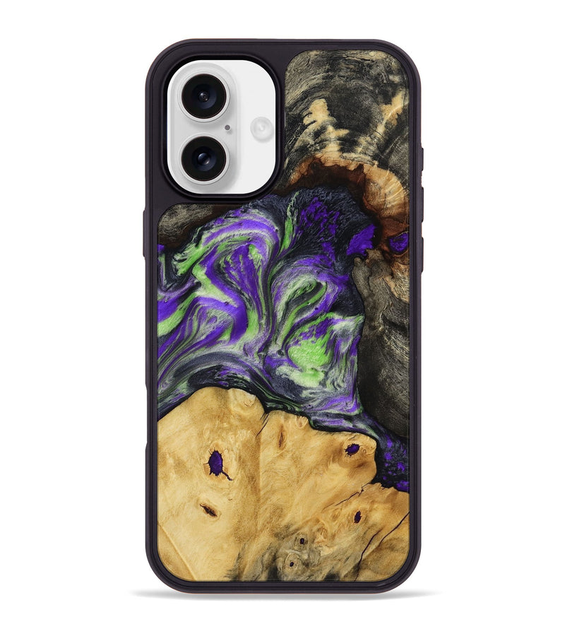 iPhone 16 Plus Wood Phone Case - Reba (Purple, 818595)