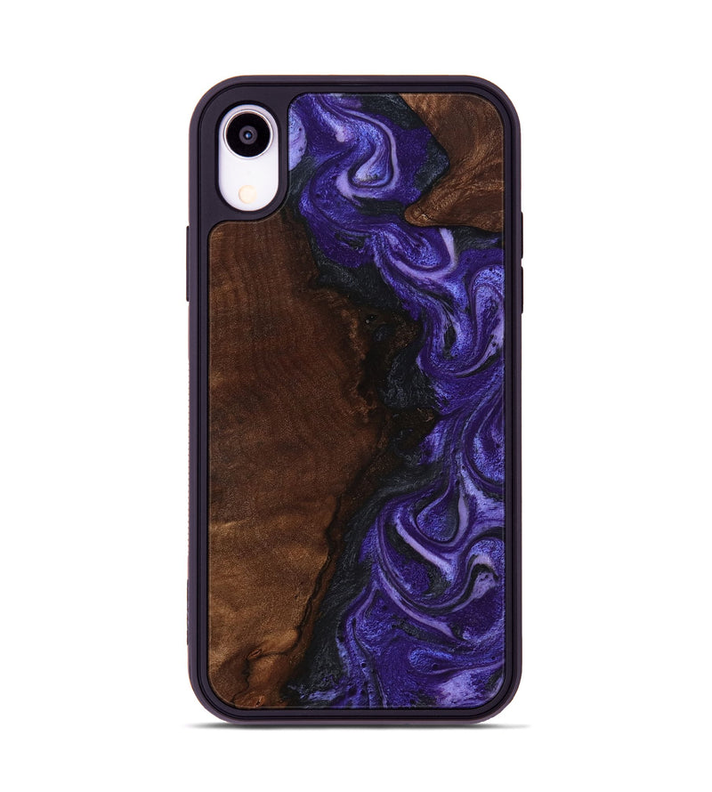 iPhone Xr Wood Phone Case - Jess (Purple, 818596)