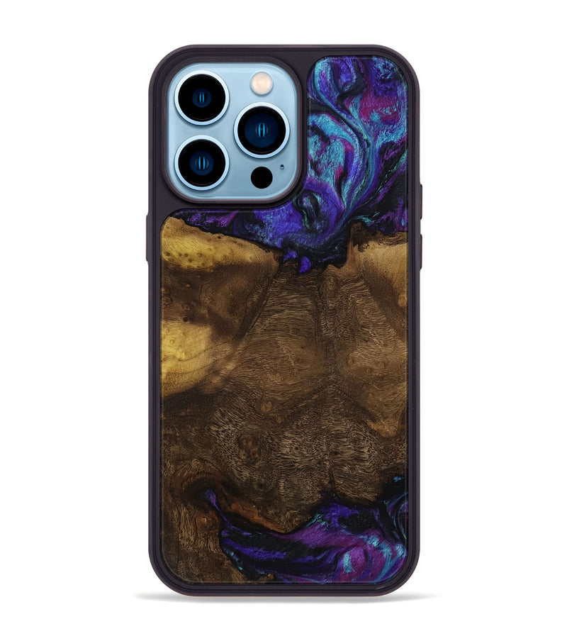 iPhone 14 Pro Max Wood Phone Case - Roswell (Purple, 818597)