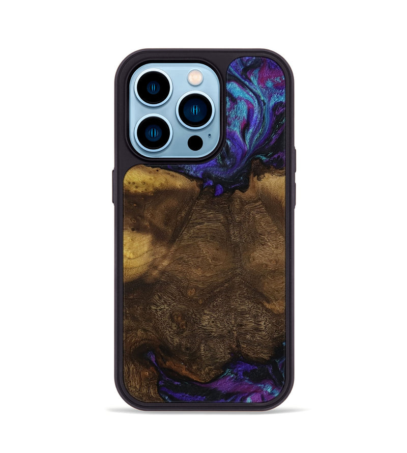 iPhone 14 Pro Wood Phone Case - Roswell (Purple, 818597)