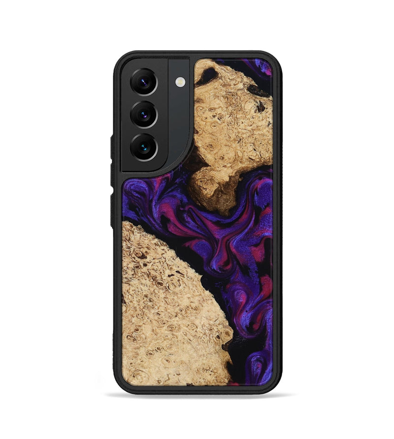 Galaxy S22 Wood Phone Case - Gia (Purple, 818598)