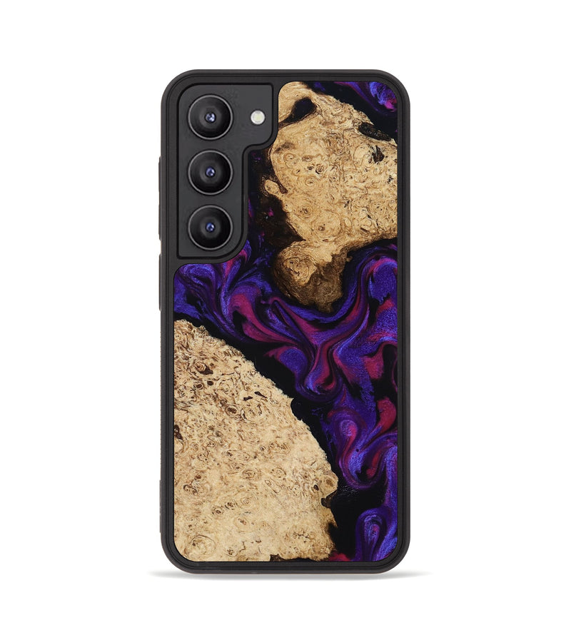 Galaxy S23 Wood Phone Case - Gia (Purple, 818598)