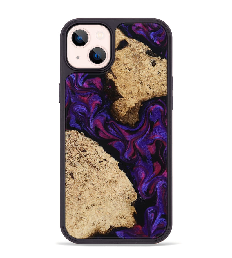 iPhone 14 Plus Wood Phone Case - Gia (Purple, 818598)