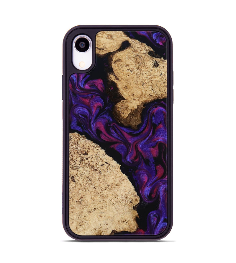 iPhone Xr Wood Phone Case - Gia (Purple, 818598)