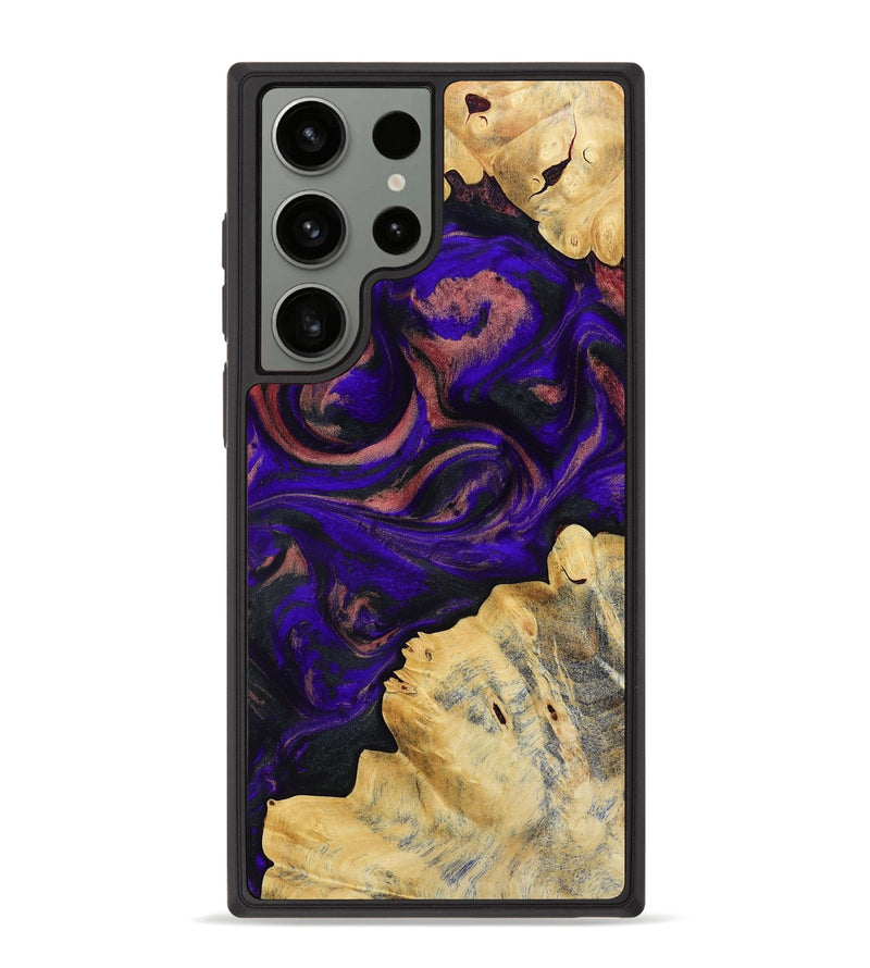 Galaxy S23 Ultra Wood Phone Case - Nat (Purple, 818600)